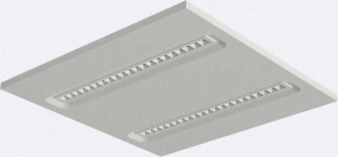 Ledkia - led Panel 60x60 cm 30W 4200lm cct Stripe lifud 3000K - 4000K cct