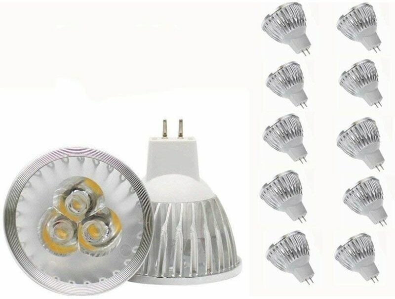 Lampadina MR16, lampadina MR16 bianco caldo, lampadina GU5.3, lampadina MR16, lampadina faretto 12V, adatta per illumina...