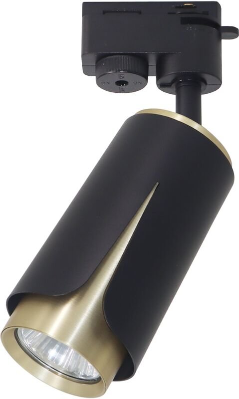 BLUME SCHWARZ GOLD SCHIENE 1xGU10