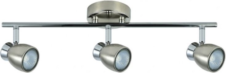 FABRILAMP AKUNADECOR Badbeleuchtung Chacho 3 Strahler Nickel-Chrom