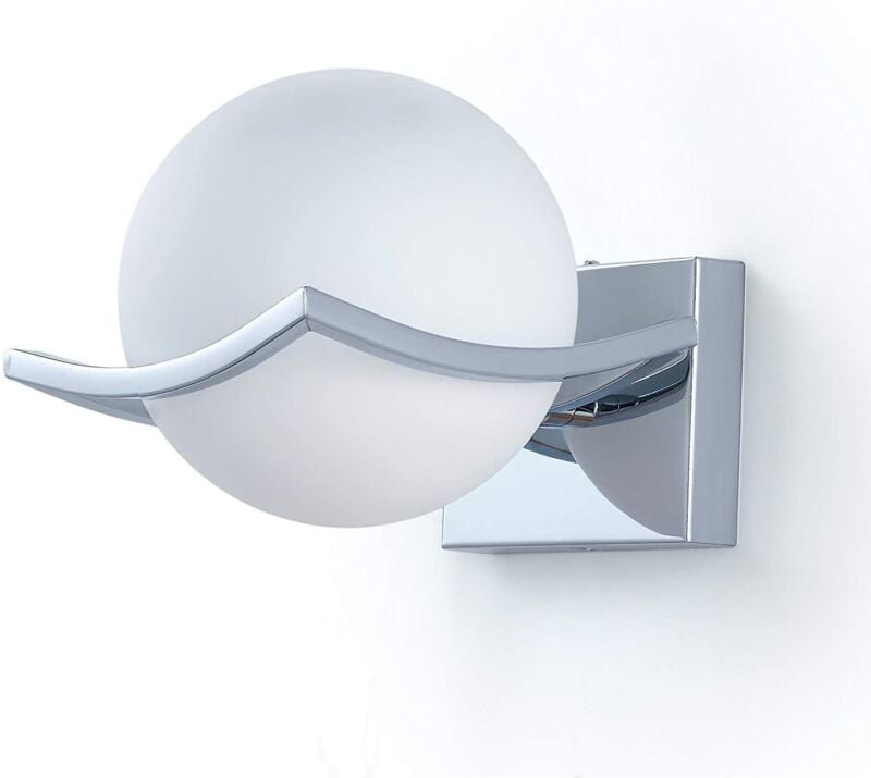 Goeco - Wandleuchte E27, Glaskugel Wandleuchte Innenwandleuchte, wandlampe für Wohnzimmer Schlafzimmer Gang, Durchmesser...