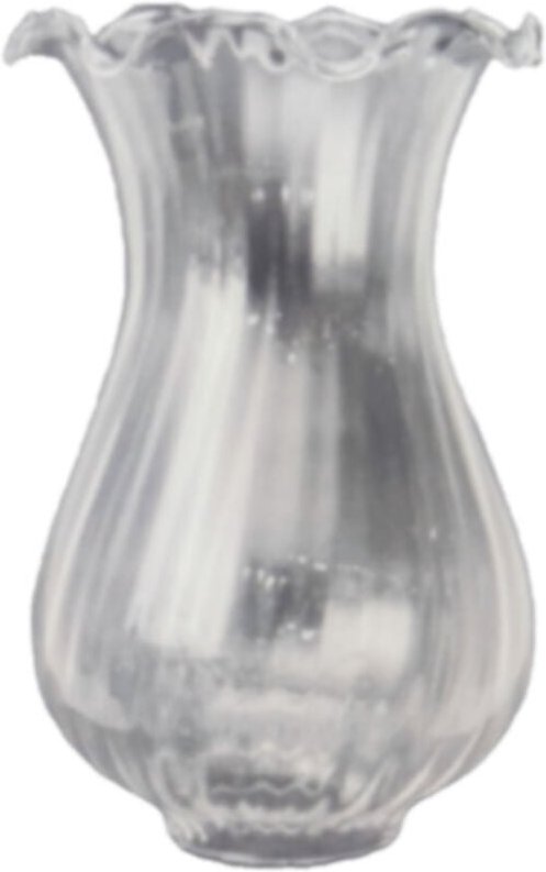 Giralda Glas Lampenschirm transparent 19x13cm Mund 5cm