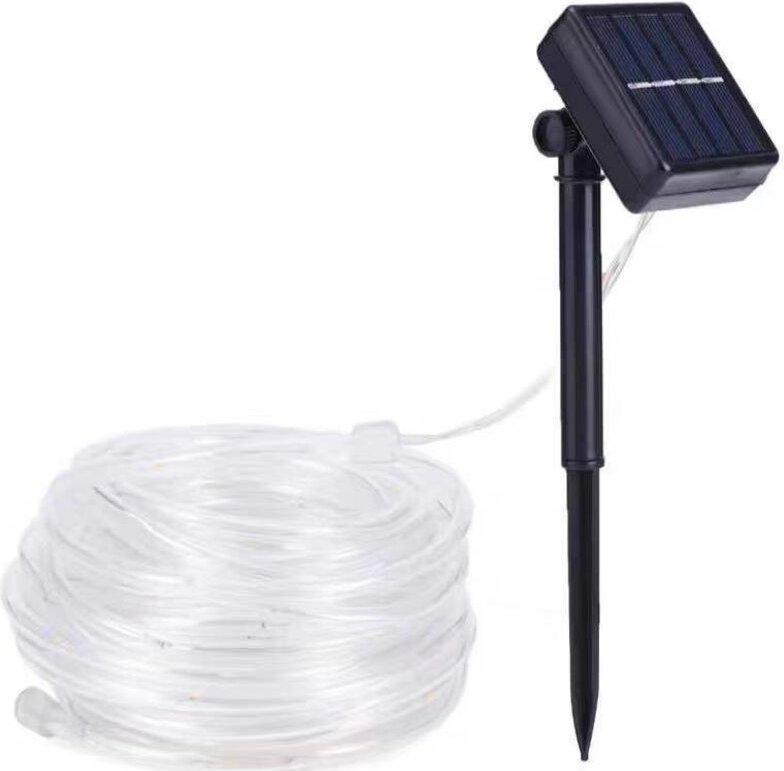 10 m Solar-Lichterkette, 100 LEDs aus Kupferrohrdraht, Solar-Lichtdekoration für den Außenbereich