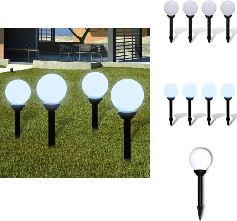 Thumbnail - Wegeleuchten 4 Stk. led 15 cm mit Erdspieß - LED-Solarleuchte - Gartenleuchte - Außeleuchte - Wegleuchtne - Solarlicht