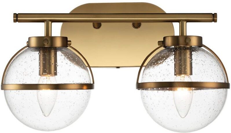 Thumbnail - Elstead Hinkley Hollis Badezimmer-Wandleuchte Heritage Messing, IP44