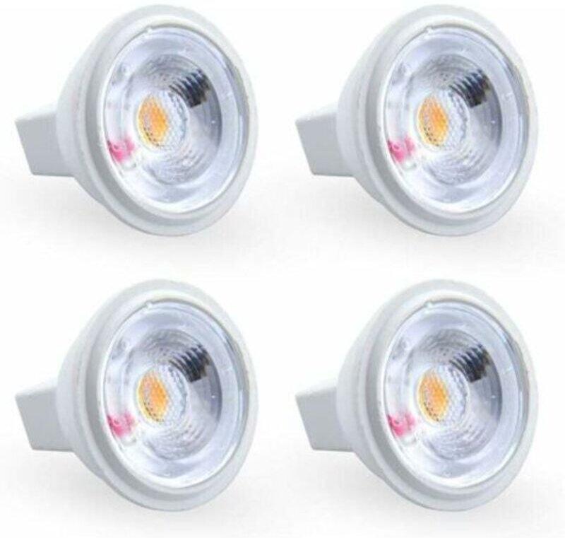 3W MR11 GU4 LED-Lampe, warmweiß 3000K, AC/DC 12V, entspricht einer 35W Halogenlampe. Ideal für Zuhause, Büro, Geschäft, ...