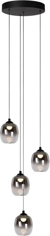 Tamino - Pendelleuchten - ø 36 cm - led Dim. - 4x5,2W 3000K - Schwarz - Lucide