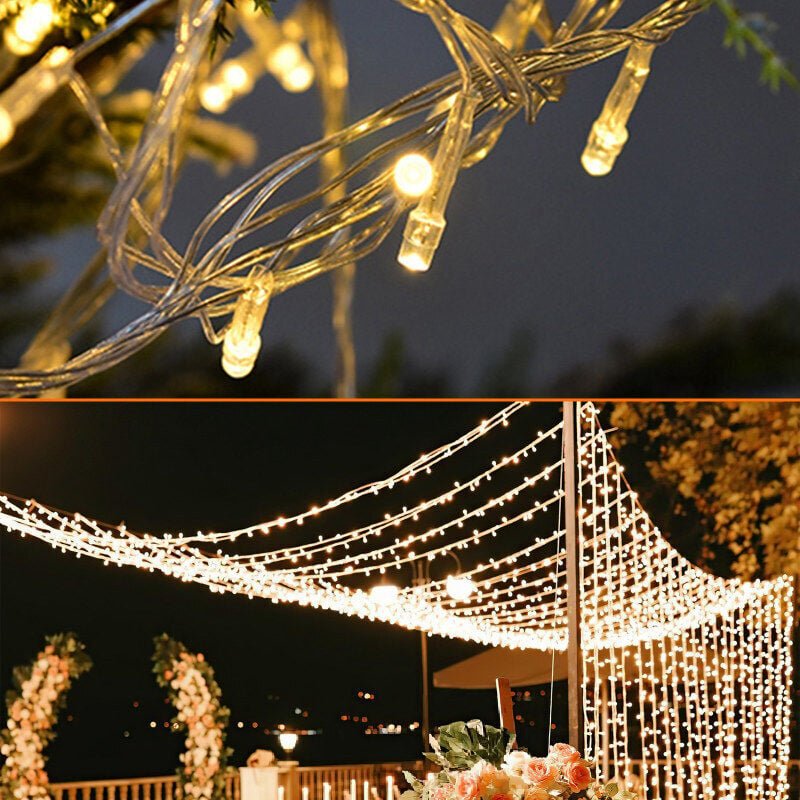 Thumbnail - SWANEW LED lichterkette Lichtervorhang Deko Vorhanglichtermit 300 LED 8 Lichtmodi USB Lichterkette Beleuchtung für Weihn...