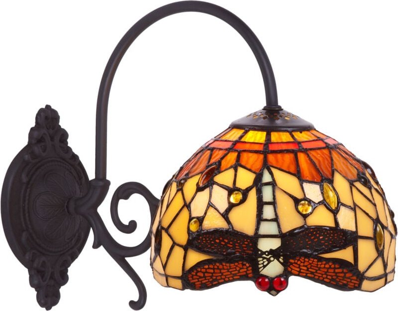 Wandleuchte mit Armdurchmesser 20 cm, Serie Belle Amber