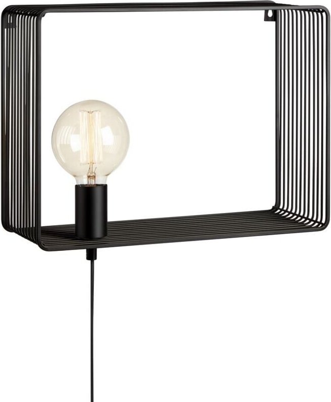 Markslojd SHELF - 1 Licht Innenwandleuchte Schwarz, E27