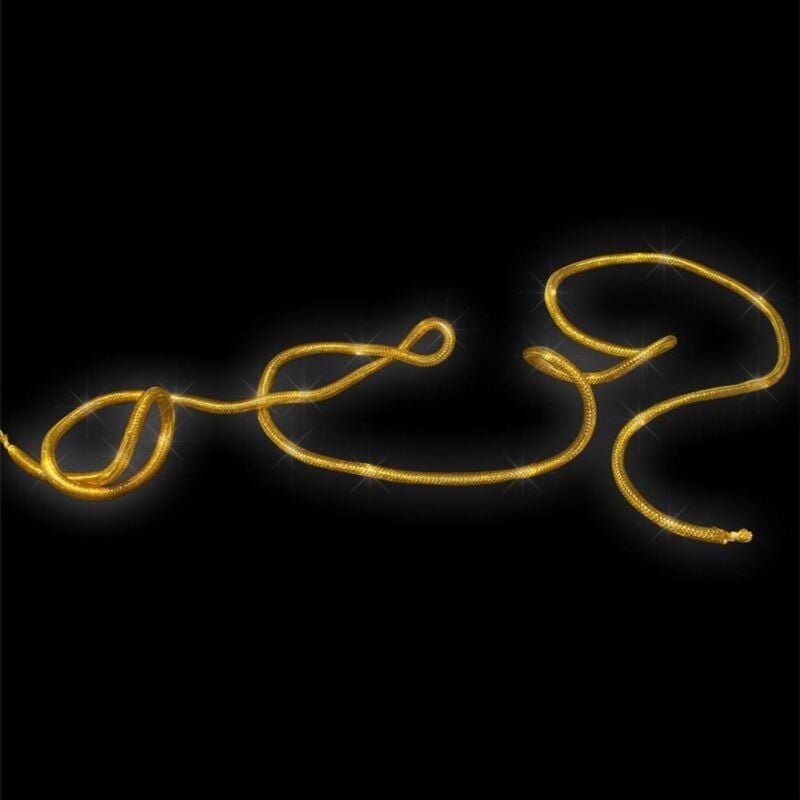 LED-Netzgirlande 2,7m Lichterkette Lichterschlauch Weihnachtsschmuck Partydeko - gold