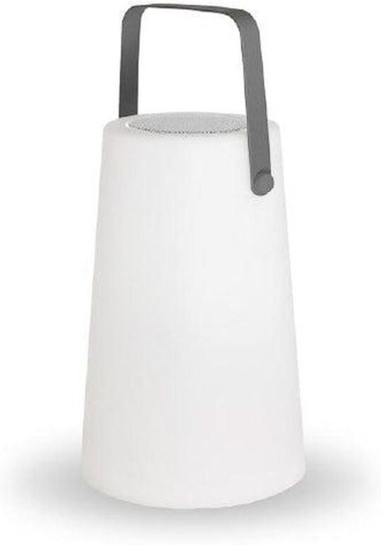 Licht-erlebnisse - led Tischlampe außen Akku mit Lautsprecher dimmbar Farbwechsel rgbw 30 cm hoch IP43 tragbare Tischleu...