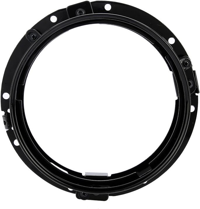 Ineasicer - Zoll Autoscheinwerfer-Montagehalterung, runder Ring für Jeep Wrangler (schwarz)