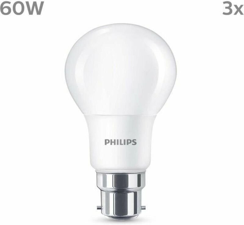 Philips LED-Lampe Warmweiß 8W B22-Fassung