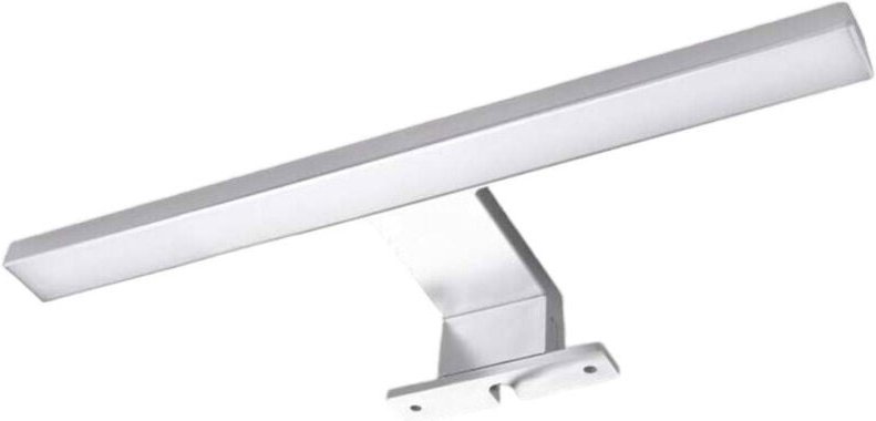 Trade Shop - APPLIQUE LAMPADA LED PER SPECCHIO BAGNO CON DOPPIA ISTALLAZIONE 7W LUCE 4000K IP44 500P - Silber
