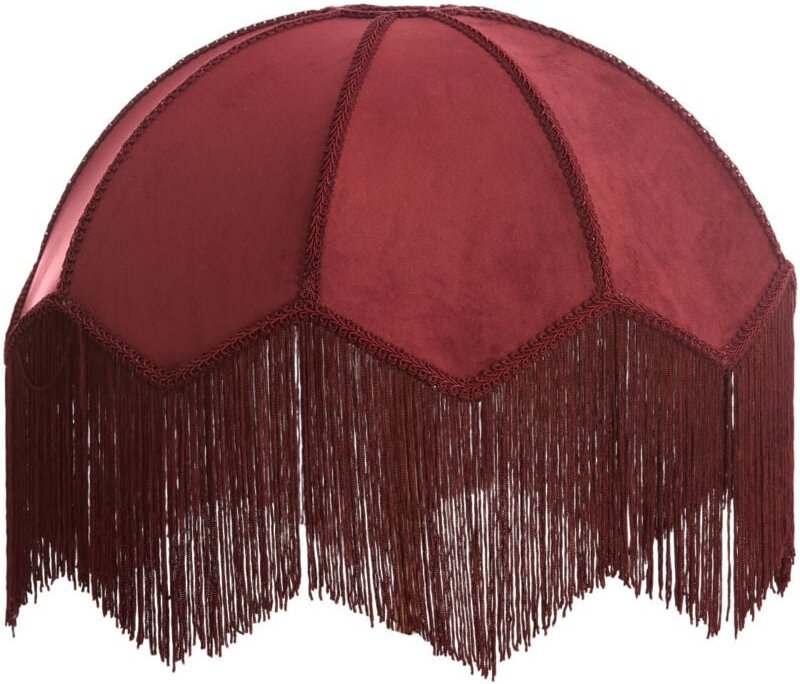 Lampenschirm - Malacia - rot - raffia - Light&living