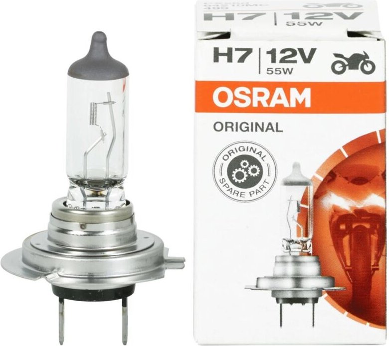 Osram ORIGINAL H7, Halogen-Scheinwerferlampe, 64210MC, 12V, Faltschachtel (1 Stück)