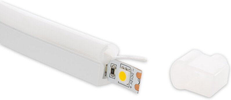 Profil Neon SFLEX 8x17 seitliche Kurve für LED Streifen IP20 bis 8 mm 20 m