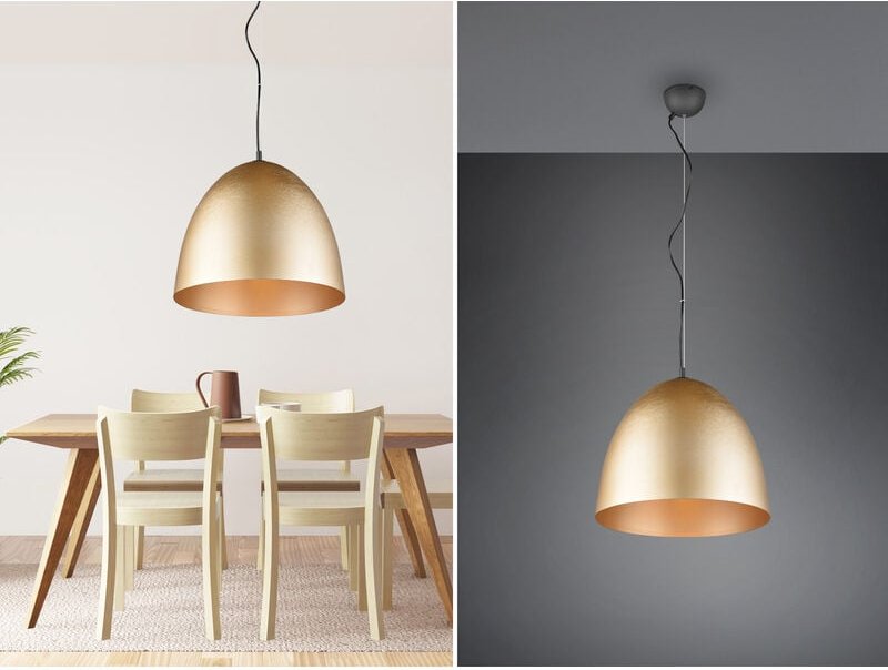 Led Pendelleuchte einflammig Metall Messing rund, ø 40cm