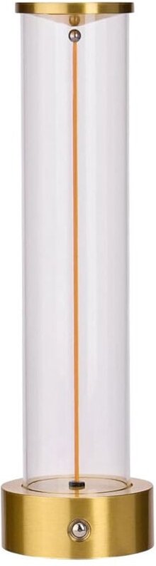 Trade Shop - LAMPADA DA TAVOLO SCRIVANIA LED 3W FILAMENTO FLESSIBILE MAGNETICO LUME RICARICABILE D39 - Gold