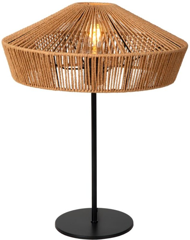 Lucide YUNKAI - Tischlampe - Ø 40 cm - 1xE27 - Natürlich