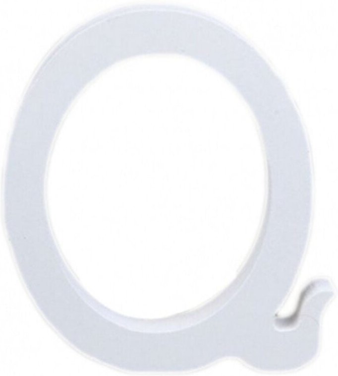 Trade Shop Traesio - Trade Shop - entwicklung der alfabeera q in bianco h 11 cm entwicklung -