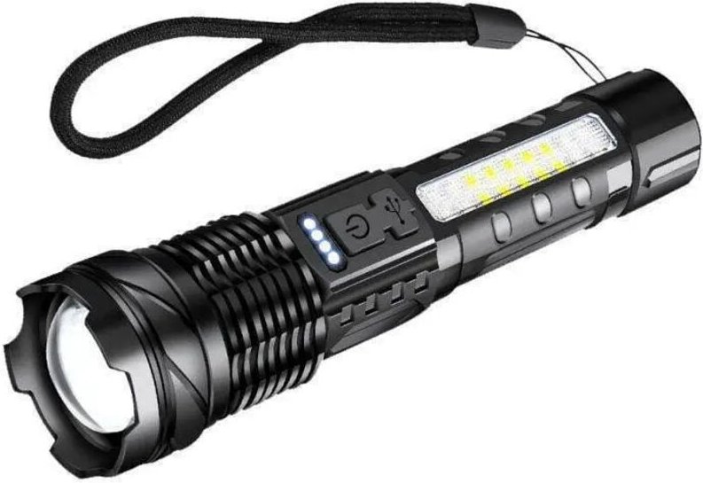 Wiederaufladbare LED-Taschenlampe, ultrahelle zoombare taktische Taschenlampe mit 7 Beleuchtungsmodi, IPX6 wasserdichte ...