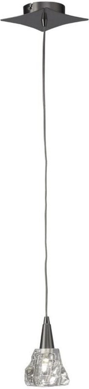 Inspired Mantra - Iku - Deckenanhänger 1 Licht G9, Satin Nickel