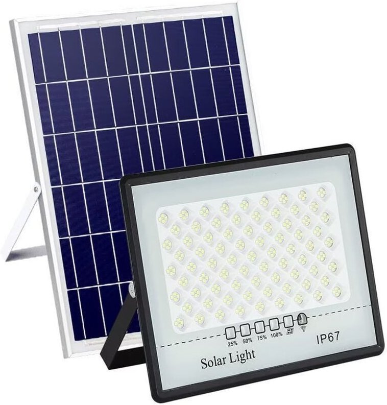 Gabrielle LED-Solar-Flutlicht, Solar-Außen-Gartenstrahler, Kunststoff-Modell, Haushalt, neue Landschaft, superhelles was...