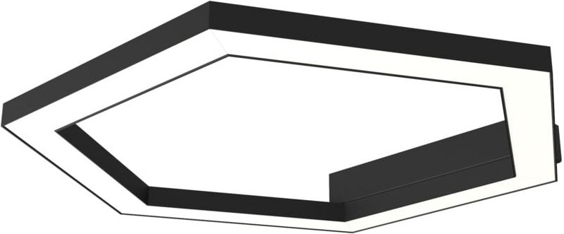 Lumicom - esagono plafoniera Ø40 monocolore opaco