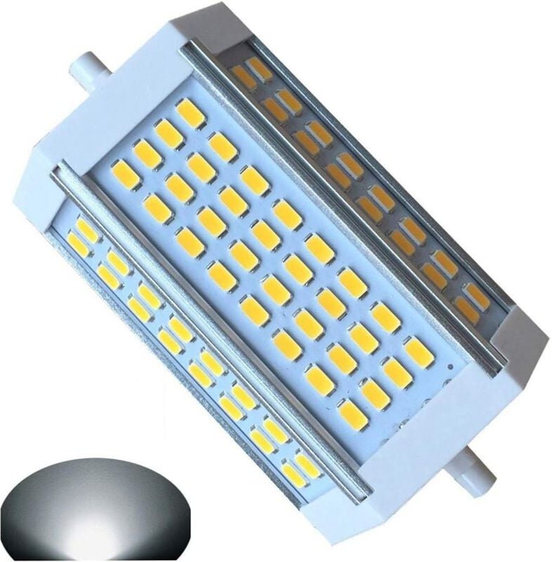 R7S led 118 mm 30 w dimmbare Tageslichtlampe, 6000 k ac 220 v, 3000 lm, doppelendig, J-Typ, LED-Strahler, Stehlampe, Ers...