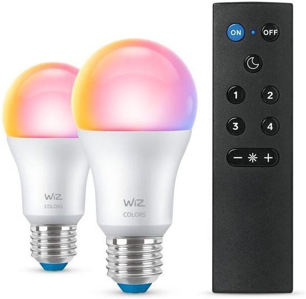 WIZ - Led-glühbirnen smart rgb a60 philips e27 aufsatz 2x8.5w 2200-6500k 2pcs - 7497200