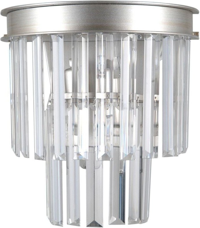 Verdes - Wandleuchte Silver 2 Light mit Kristallglasschirm, E14 - Italux