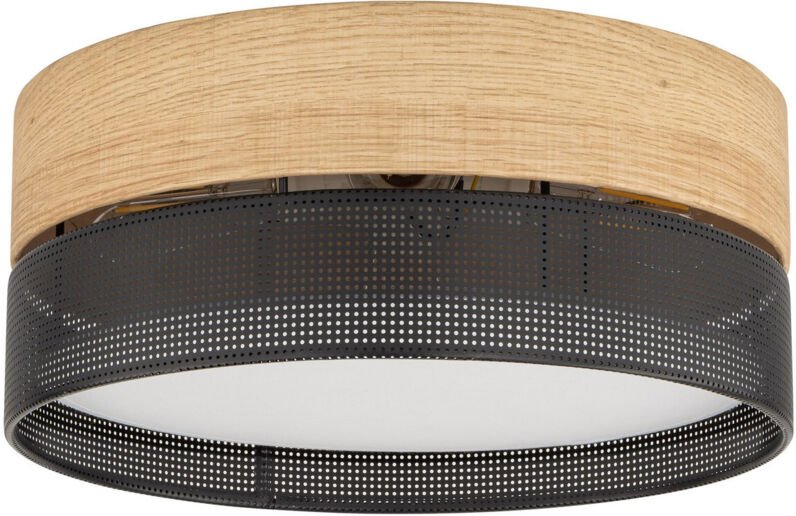 TK Nicol Zylindrische Deckenleuchte Schwarz 4xE27