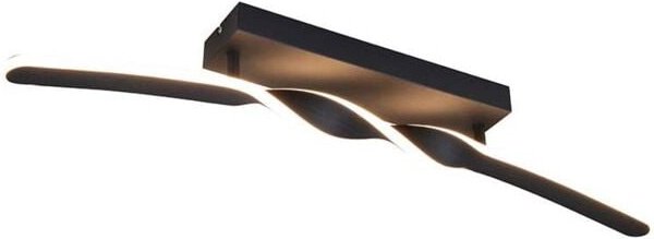 REALITY LED-Deckenleuchte GINKO, R65791132, 18W, 1980lm, 3000K, schwarz