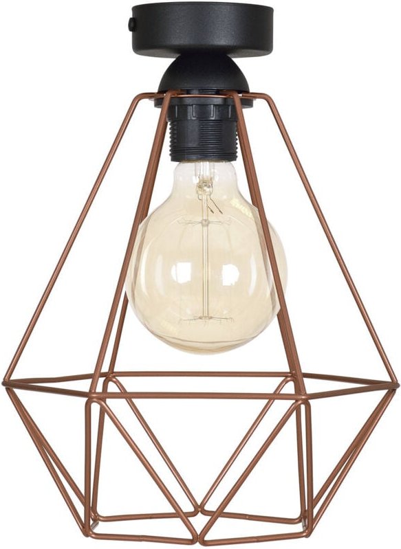 Industrielle PLAFON LOFT Lampe Retro Edison Kupfer