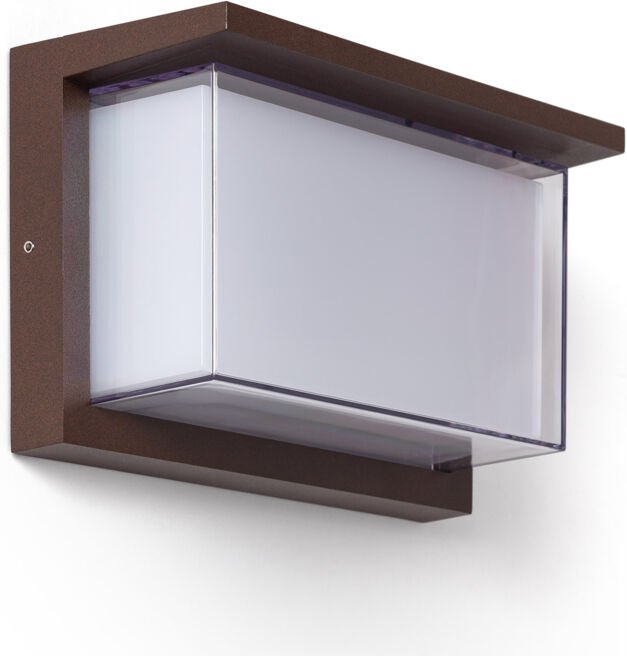 LED-Wandleuchte Außen 12W Aluminium CCT Wählbar Doppeldiffusor Valorian Rost