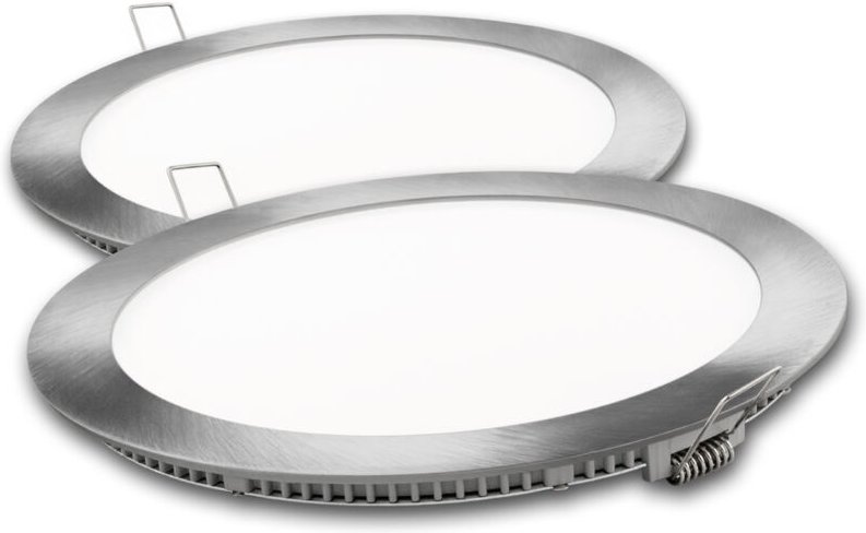 Rundes silbernes Matel LED-Downlight 18 w Kaltlicht (2 Einheiten)