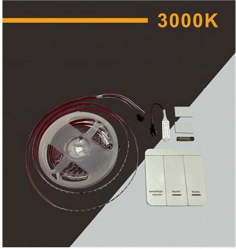 Trade Shop - strip led strip 2835 flexibel dc 24V 10 licht spiele IP20 5 mt W2835-24-120 -