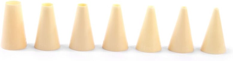 Thumbnail - Spitzen zum Dekorieren von Spritzbeuteln, SIMPLE, 4-16 mm, 7er-Set - Hendi 551011