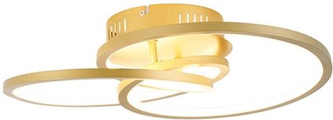 Deckenleuchte Gold 45 cm inkl. led 3 Stufen dimmbar - Rowin