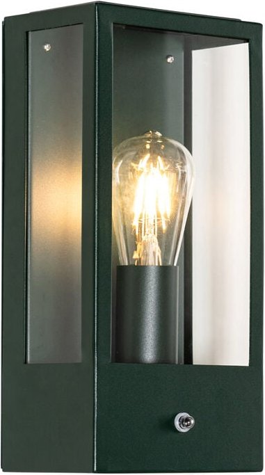 Außenwandleuchte dunkelgrün mit Dämmerungssensor IP44 - Rotterdam
