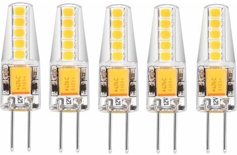 Lablanc - Packung mit 5 G4-LED-Lampen, natürliches Weiß, 4000 k ac/dc, 12 v, 3 w, 200 lm, Ersatz für G4-20-W-Halogen, ke...