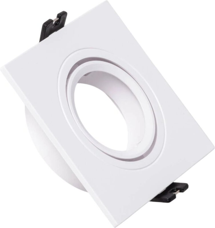 Downlight Ringstrahler 1xGU10 Polycarbonat Rechteckig Weiß