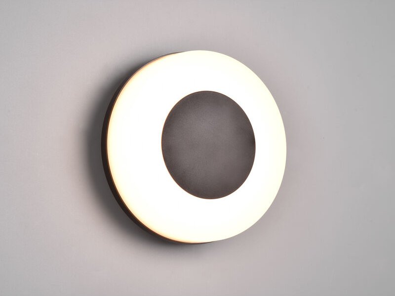 Reality Leuchten - led Außenwandleuchte morena ø 25cm Lichtfarbe einstellbar Schwarz Weiß