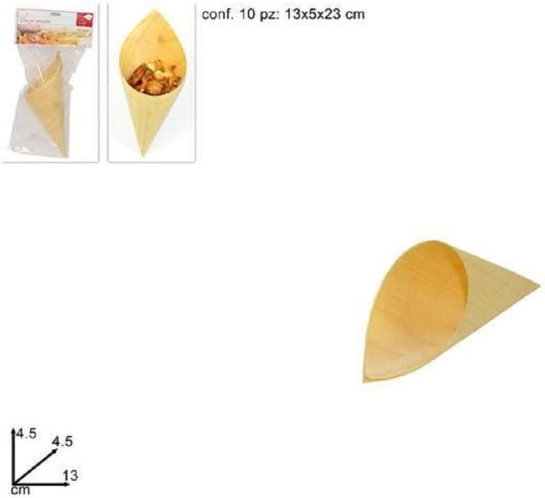 Trade Shop Traesio - Trade Shop - set 10 pezzi vereinigungen nach 13X4.5 cm per buffet finger food stuzichini -