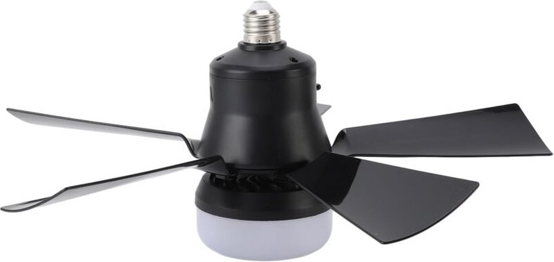 Eosnow - Deckenventilator leichte dimmbare 3 Farbtemperatur Windgeschwindigkeit 1H 2H 4H Timer E26 kleine Lampe mit Fern...