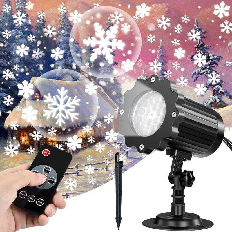 LED-Projektionslampe für den Außenbereich, Weihnachtsschneeflockenprojektor, IP65-Schneeflockenprojektorlampe