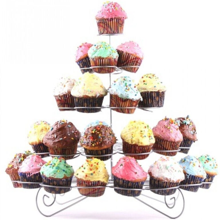 Trade Shop Traesio - Trade Shop - Ständer für Süßigkeiten, Cupcakes, Süßigkeiten, 30 Plätze, aus Metall -