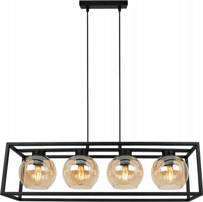 Hängelampe Käfig elegante Glaskugel